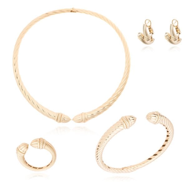 14 Ayar Altın Özel Tasarım Burgu Set