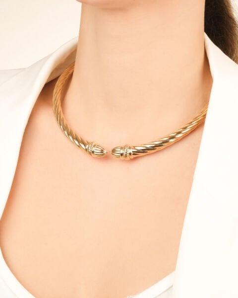 14 Ayar Altın Özel Tasarım Burgu Gerdanlık