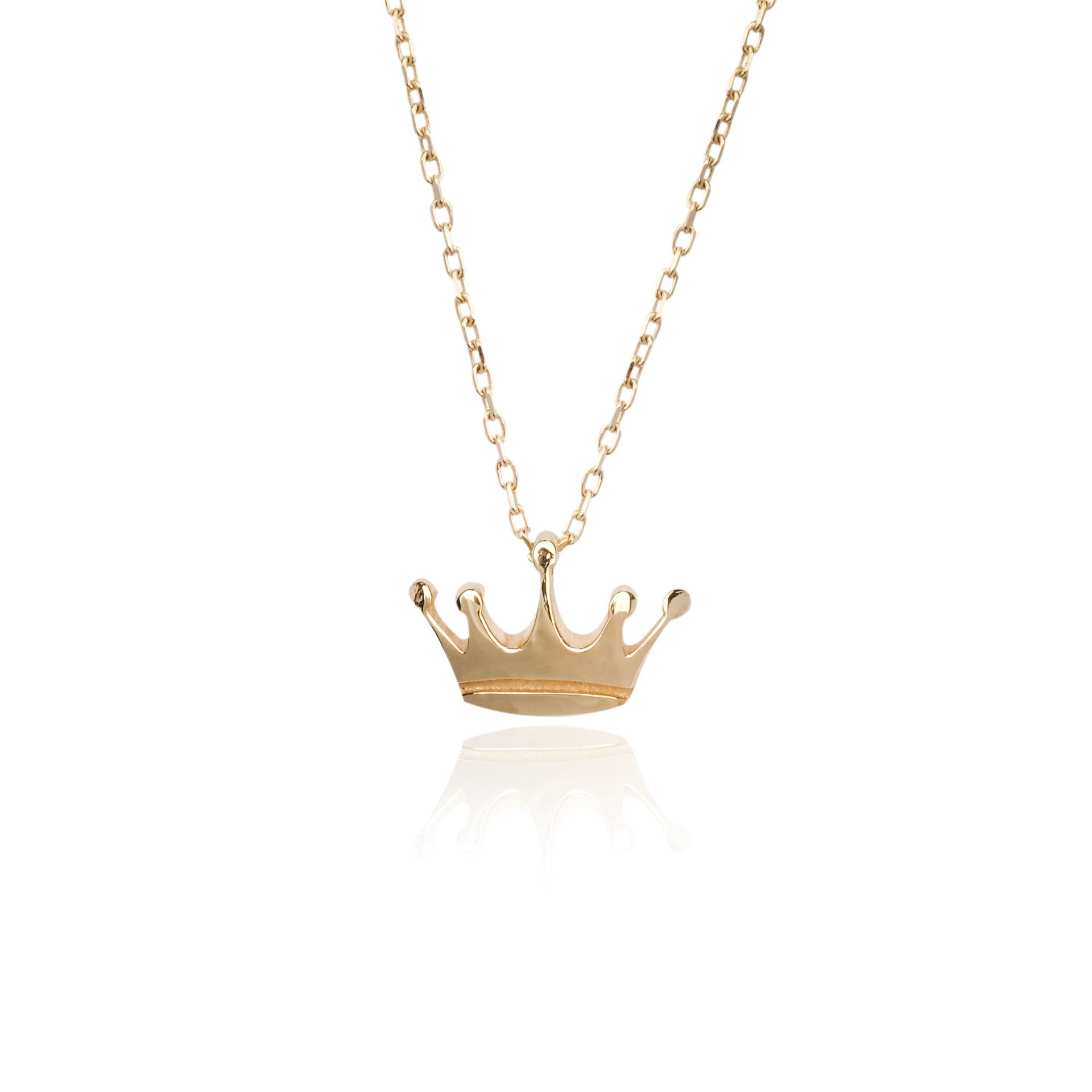 14 Ayar Altın Taç Kolye
