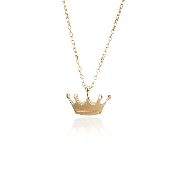 14 Ayar Altın Taç Kolye