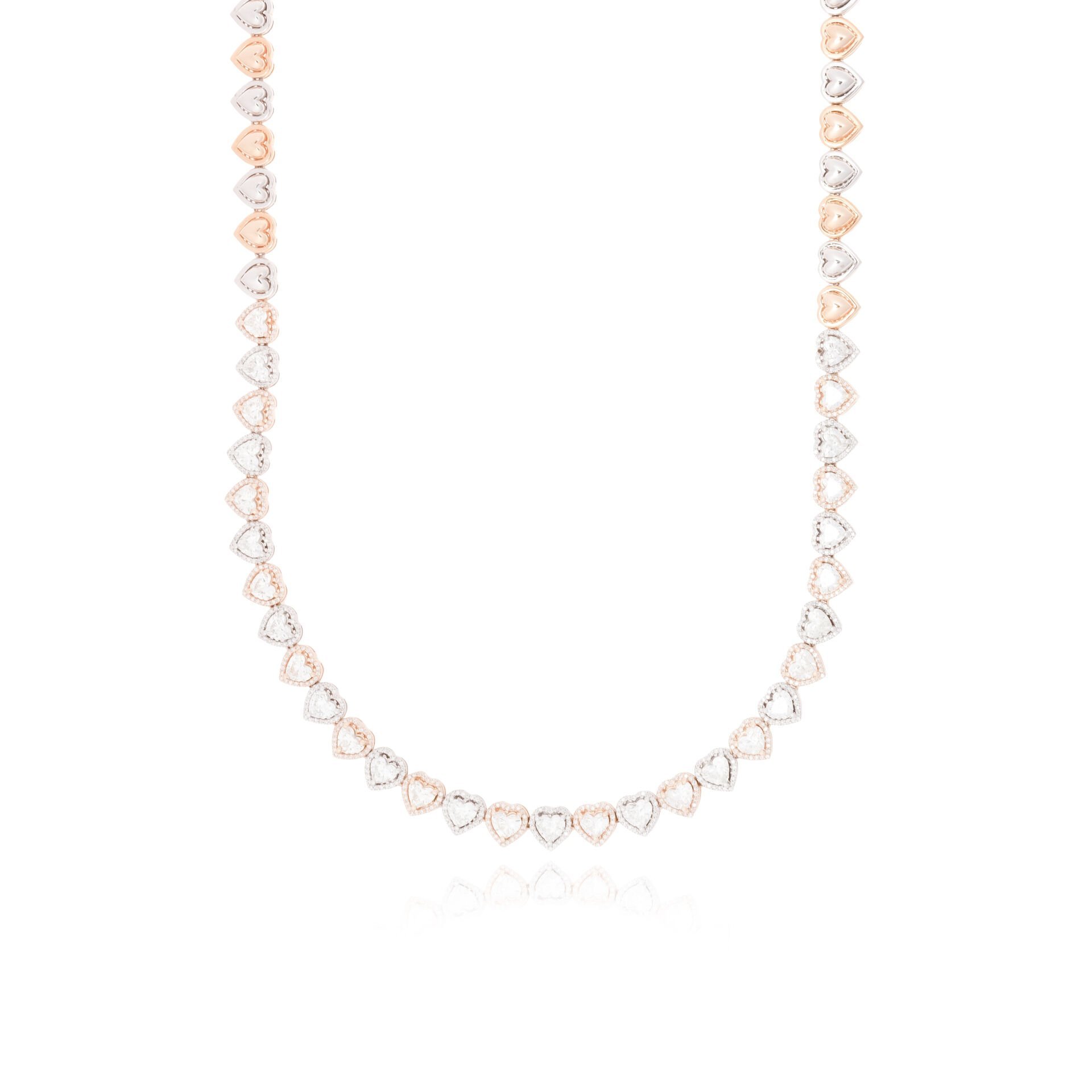 Kalp Kesim Pırlanta  Özel Tasarım Gerdanlık