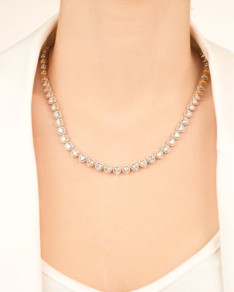 Kalp Kesim Pırlanta Özel Tasarım Set