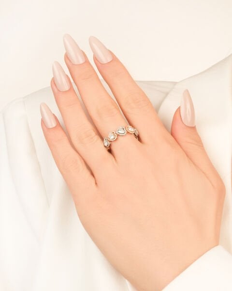 Kalp Kesim Pırlanta Özel Tasarım Set