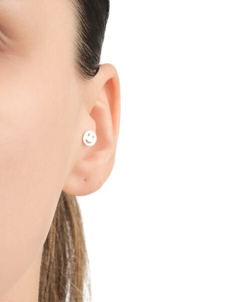 14 Ayar Altın Gülen Yüz Figürlü Tragus Küpe