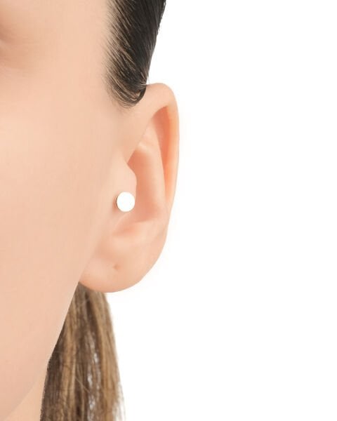 14 Ayar Altın Yuvarlak Tragus Küpe